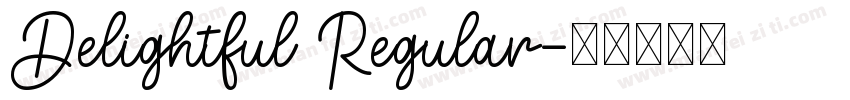 Delightful Regular字体转换